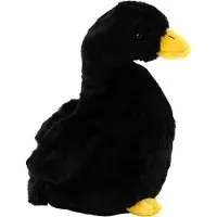Lean Toys Peluche mascotte oie canard peluche noir 40 cm
