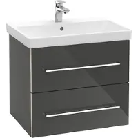 Villeroy & Boch Avento Meuble sous lavabo, 2 tiroirs, 630x514x484mm, poignée chrome brillant, A89000VR