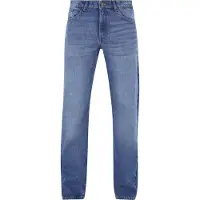 Urban Classics Pánské džíny Heavy Ounce Straight Fit Jeans new mid blue washed - 30