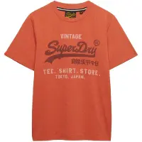 Superdry T-Shirt 'Heritage' homard / rouge foncé / blanc