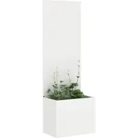 Syfax Écran de confidentialité de jardin Blanc 50 x 32 x 150 cm