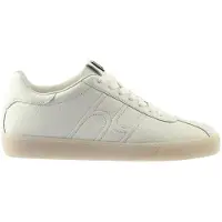 Högl Chaussures basses à lacets en blanc/blanc combiné, taille 6