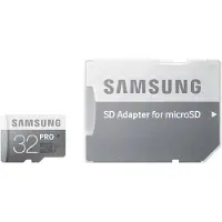 Samsung Carte mémoire microSDHC PRO 32 Go avec adaptateur SD