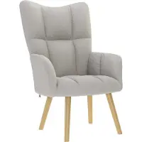 Syfax Fauteuil relax Tissu gris nuage