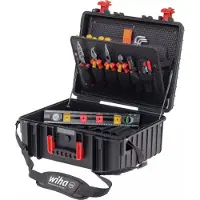 Wiha valise à outils XL 2 electric 41 pcs, I Valise à outils remplie pour électricien avec sangle de transport