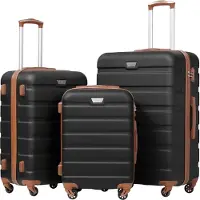 Sonstiges COOLIFE Set de valises à coque dure avec serrure TSA et 4 roulettes
