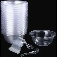 Sonstiges Verres à dessert en plastique 80 pièces 210ML Gobelets à dessert en plastique dur Gobelets à glace Accessoires de buffet