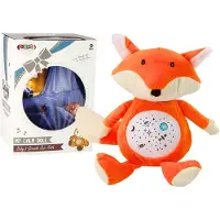 Lean Toys Les lumières de sommeil d'ours en peluche sonnent le mode nuit et jour Fox