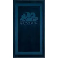 Sundek Jacquard Terry Logo And Frame Towel Bleu