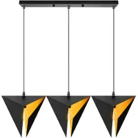 Toolight Lampe Suspendue APP254-3CP Black