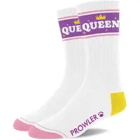 Prowler Hommes, Chaussettes, Queen Socks - White/Purple, Blanc, Violet, (Une unité par pack, 40 - 45)