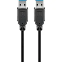 Goobay - Câble USB - USB type A (M) pour USB type A (M) - USB 3.0 - 1 m - noir