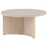 Furnlux Classic FURNLUX Table basse Salto Beige 85cm / Hauptfarbe : Beige / Abmessungen : 85 x 85 x 43 cm