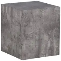 Furnlux Classic FURNLUX Table basse York Dark Grey 40cm / Hauptfarbe : Grau / Abmessungen : 40 x 40 x 45 cm