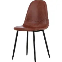 Furnlux Classic FURNLUX Chaise de salle à manger Polar Brown Und Black 44cm / Hauptfarbe : Braun / Abmessungen : 44 x 53 x 88 cm