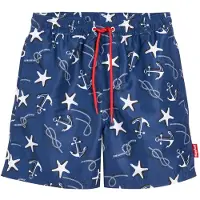 Playshoes Shorts de bain marine / noir / blanc