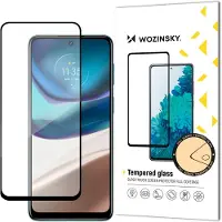 Wozinsky Verre trempé durable 9H pour Motorola Moto G42 plein écran avec cadre, noir