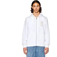 Diesel Ginn K10 Full Zip Sweatshirt Blanc M Homme
