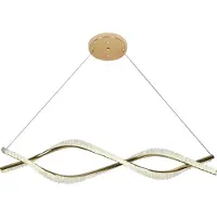 Toolight Lampe Suspendue Led G033-CP Gold