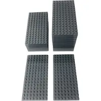 LEGO 8x16 Panneaux de construction Gris foncé - 92438 NOUVEAU Quantité 50x