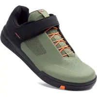 Crankbrothers Chaussures Stamp Speed Lace + Strap, couleur:green/orange, taille:41 (EU)/8 (US)