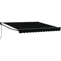 vidaXL Store à rallonge noir 300 x 250 x 165 cm