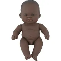 Miniland Poupée Bébé Africain 21cm Jouet éducatif Poupée Vinyle