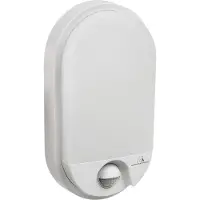 Macleans Lampe LED avec détecteur de mouvement infrarouge Applique murale Éclairage intérieur/extérieur 1100lm 15W IP54 blanc Classe énergétique A++