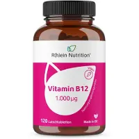R(h)ein Nutrition Vitamine B12 Activ 1000 μg hautement dosée+végétalienne Capsules 120 pcs
