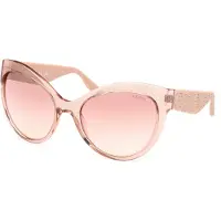 GUESS Gu00130 Woman Polarized Sunglasses Beige Bordeaux Mirror Femme