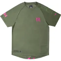 Muc-Off Maillot VTT manches courtes - Vert/Rose - S