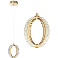 Toolight Lampe Suspendue Led G114-1CP Gold