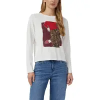 s.Oliver T-shirt écru / rouge / bordeaux