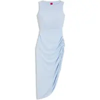 HUGO Kuzella 1 10250554 Red Sleeveless Midi Dress 40 Femme