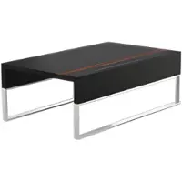 AEA Table basse élégante noire Meubles de bureau en bois Environnement de travail Table basse