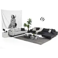 AEA Ensemble Canapé Canapé 2 places Fauteuil 2 places Gris Tissu Moderne Set