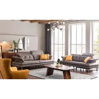 AEA Sofagarnitur 321 Sitzer Sofa Sofas Garnituren Modern Grau Sessel Set