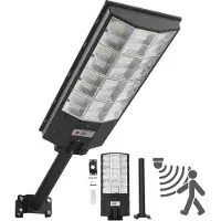 Vevor Lampadaire Solaire Extérieur 8000 W Projecteur LED Solaire 450000 lm pour Parking Jardin Cour