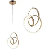 Toolight Lampe Suspendue G076-1CP Gold
