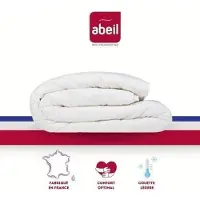 Abeil Couette Légère Nuage de Douceur, 240x260 cm, Blanc, Oeko-Tex, Idéale Été