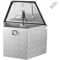 StarTech.com Boîte de rangement pour timon - Boîte à outils pour remorque - Aluminium - 737 x 410 x 457 mm - Charge maximale 50 kg - Verrouillable avec serrure et clés - Pour remorques, pick-ups et SUV - Argent