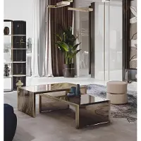 Xl Moebel Gmbh Table basse Meubles de salon Table à café Design Bizzotto Nouveau meuble en verre 2x