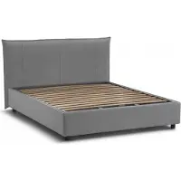 Talamo Italia Akasha - Lit Double, Gris, Déhoussable Italy