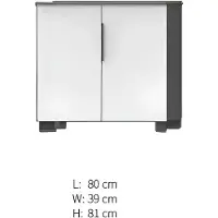 AEA Armoire blanche Meubles en bois Étagères murales Meubles de bureau Armoires en bois