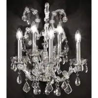 Casa Padrino Luxus Barock Wandleuchte Silber 42 x 32 x H. 53 cm - Lampe murale somptueuse de style baroque avec verre en cristal vénitien - Noble & Somptueux - Qualité de luxe - Italy