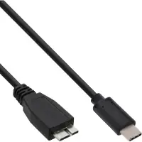 InLine 35724 Câble USB 3.1, type C prise à micro-B prise, noir, 1,5m