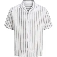 Jack & Jones Chemise 'JJELiam' gris / blanc