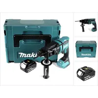Makita DHR 182 T1J Marteau perforateur sans fil 18V 1,7J SDS plus Brushless + 1x batterie 5,0Ah + Makpac - sans chargeur