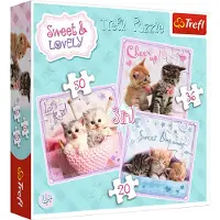 Trefl Chats mignons - Puzzle 3en1 20-40 pièces