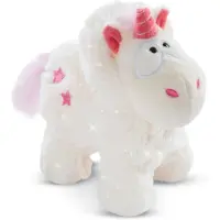 Nici Peluche Licorne Theodor en costume de neige 13cm, VERT